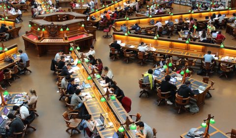 Library at higher education institution