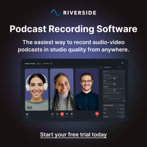 Riverside. Podcast Recording Software: The easiest way to record audio-video podcasts in studio quality from anywhere.